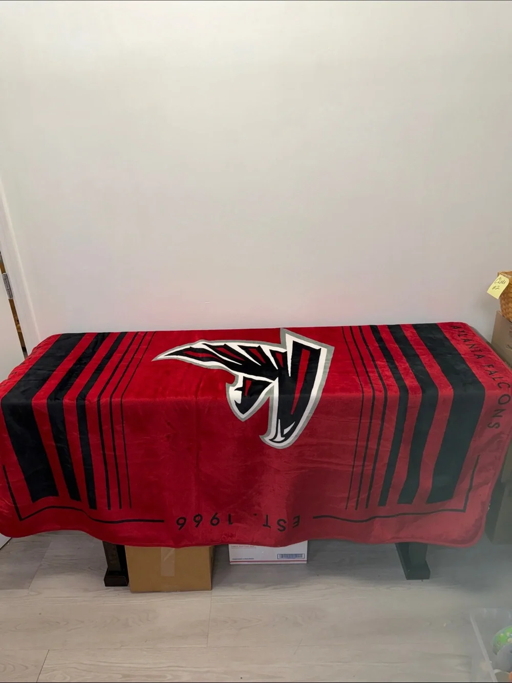 Atlanta Falcons Red Sherpa Throw Blanket - Super Soft Team Throw